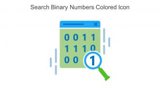 Search Binary Numbers Colored Icon In Powerpoint Pptx Png And Editable Eps Format