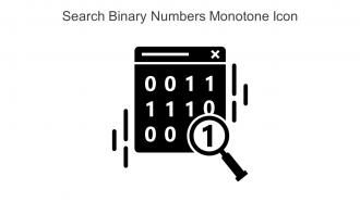 Search Binary Numbers Monotone Icon In Powerpoint Pptx Png And Editable Eps Format