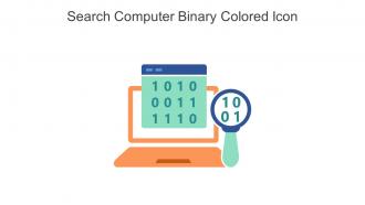 Search Computer Binary Colored Icon In Powerpoint Pptx Png And Editable Eps Format