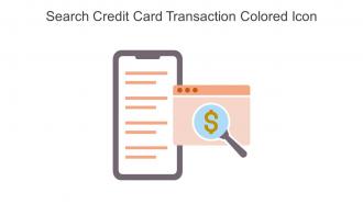 Search Credit Card Transaction Colored Icon In Powerpoint Pptx Png And Editable Eps Format