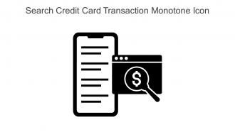 Search Credit Card Transaction Monotone Icon In Powerpoint Pptx Png And Editable Eps Format