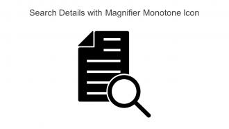 Search Details With Magnifier Monotone Icon Powerpoint Pptx Png And Editable Eps Format