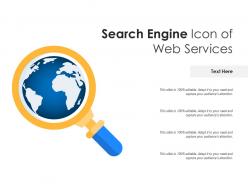 Search engine icon of web services