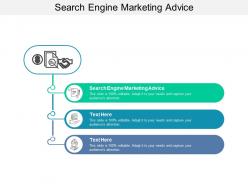 Search engine marketing advice ppt powerpoint presentation infographics aids cpb