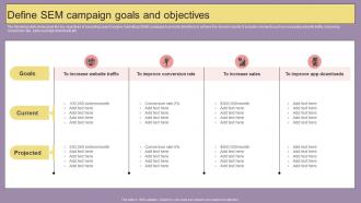 Search Engine Marketing Campaign Define SEM Campaign Goals And Objectives