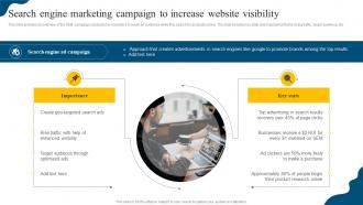 Search Engine Marketing Campaign To Increase Website Social Media Marketing Campaign MKT SS V