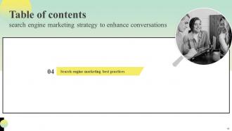 Search Engine Marketing Strategy To Enhance Conversations Powerpoint Presentation Slides MKT CD V Analytical Designed
