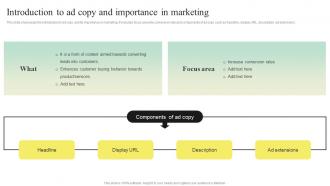 Search Engine Marketing Strategy To Enhance Introduction To Ad Copy And Importance In Marketing MKT SS V