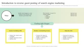 Search Engine Marketing Strategy To Enhance Introduction To Reverse Guest Posting Of Search Engine MKT SS V