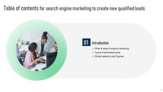 Search Engine Marketing To Create New Qualified Leads Powerpoint Presentation Slides MKT CD V Ideas Compatible