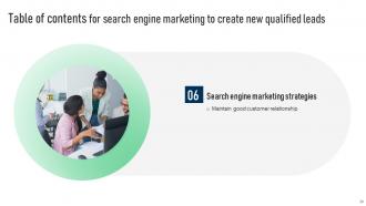 Search Engine Marketing To Create New Qualified Leads Powerpoint Presentation Slides MKT CD V Images Researched