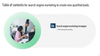 Search Engine Marketing To Create New Qualified Leads Powerpoint Presentation Slides MKT CD V Good Researched