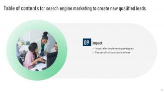 Search Engine Marketing To Create New Qualified Leads Powerpoint Presentation Slides MKT CD V Appealing Researched