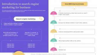 Search Engine Marketing To Generate Qualified Traffic To Website Powerpoint Presentation Slides MKT CD Engaging Captivating