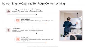 Search Engine Optimization Page Content Writing In Powerpoint And Google Slides Cpb