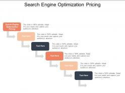 Search engine optimization pricing ppt powerpoint presentation icon diagrams cpb