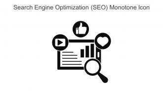 Search Engine Optimization SEO Monotone Icon In Powerpoint Pptx Png And Editable Eps Format