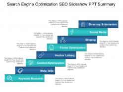 Search engine optimization seo slideshow ppt summary