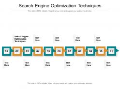 Search engine optimization techniques ppt powerpoint presentation model deck cpb