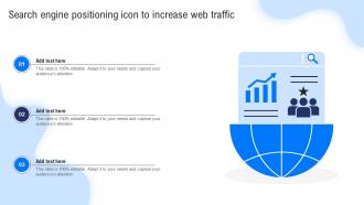 Search Engine Positioning Icon To Increase Web Traffic