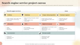 Search Engine Service Project Canvas