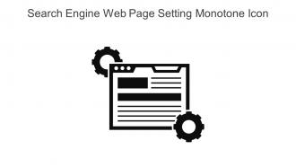 Search Engine Web Page Setting Monotone Icon In Powerpoint Pptx Png And Editable Eps Format