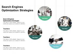 Search engines optimization strategies ppt powerpoint presentation layouts example cpb