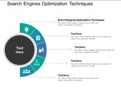 Search engines optimization techniques ppt powerpoint presentation summary slides cpb