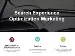 Search experience optimization marketing ppt powerpoint presentation outline styles cpb