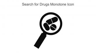 Search For Drugs Monotone Icon In Powerpoint Pptx Png And Editable Eps Format