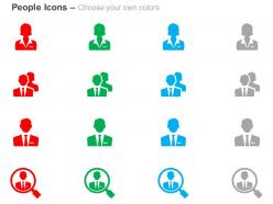 Search For Manager Male And Female Executives Ppt Icons Graphics