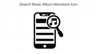 Search Music Album Monotone Icon In Powerpoint Pptx Png And Editable Eps Format