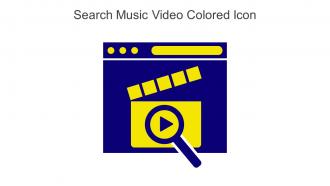Search Music Video Colored Icon In Powerpoint Pptx Png And Editable Eps Format