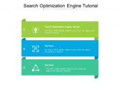Search optimization engine tutorial ppt powerpoint presentation layouts cpb