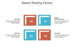 Search ranking factors ppt powerpoint presentation infographic template templates cpb