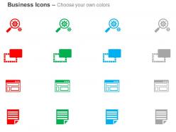 Search the settings internet browser checklist ppt icons graphics