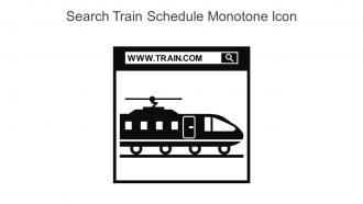 Search Train Schedule Monotone Icon In Powerpoint Pptx Png And Editable Eps Format