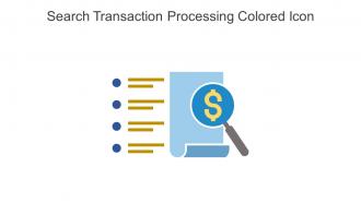 Search Transaction Processing Colored Icon In Powerpoint Pptx Png And Editable Eps Format