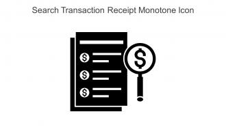 Search Transaction Receipt Monotone Icon In Powerpoint Pptx Png And Editable Eps Format