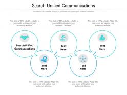 Search unified communications ppt powerpoint presentation influencers cpb