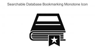 Searchable Database Bookmarking Monotone Icon In Powerpoint Pptx Png And Editable Eps Format
