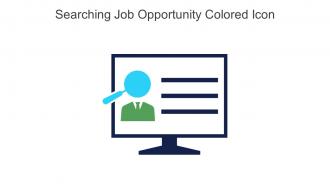 Searching Job Opportunity Colored Icon In Powerpoint Pptx Png And Editable Eps Format