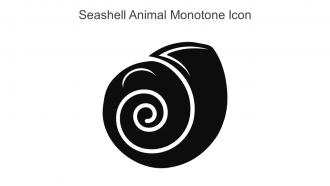 Seashell Animal Monotone Icon In Powerpoint Pptx Png And Editable Eps Format