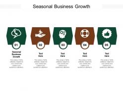 Seasonal business growth ppt powerpoint presentation file portfolio cpb