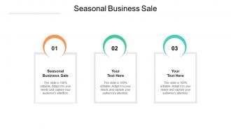 Seasonal business sale ppt powerpoint presentation infographic template themes cpb