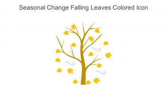 Seasonal Change Falling Leaves Colored Icon In Powerpoint Pptx Png And Editable Eps Format