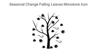 Seasonal Change Falling Leaves Monotone Icon In Powerpoint Pptx Png And Editable Eps Format