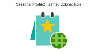 Seasonal Product Hashtag Colored Icon In Powerpoint Pptx Png And Editable Eps Format