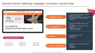 Seasonal Referral Marketing Campaigns Effective WOM Strategies For Small Businesse MKT SS V