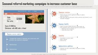 Seasonal Referral Marketing Campaigns To Increase Incorporating Influencer Marketing In WOM Marketing MKT SS V